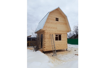 Строительство дачного дома из профилированного бруса Нижний Склад март 2021 г.