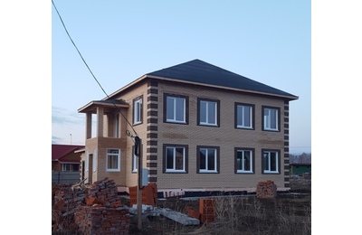Строительство кирпичного дома п. Аникино, начало строительства июнь 2023 г., конец октябрь 2023 г.
