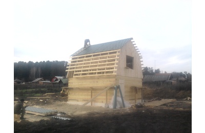 Аксёново. Строительство Дом-Баня из бруса