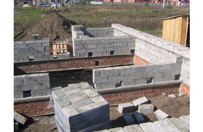 Зональный. Строительство дома из Пеноблоков