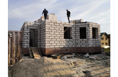 Строительство дома из газобетона в Зональном