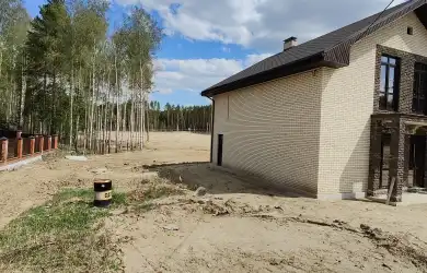 Строительство гаража из керамоблоков с облицовкой Кисловка ул. Калиновая 10