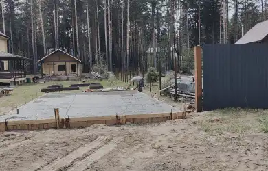 Строительство гаража из профилированного бруса в Тахтамышево, Таёжный переулок д. 3