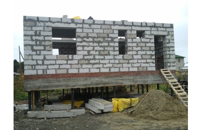 Строительство дома из газобетона Аникино