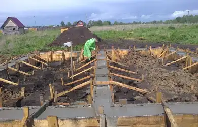 Строительство дома из газобетона мкр. Красивый пруд 2015 г.