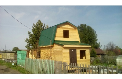 Строительство дачного домика Мичуринский-1.