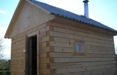 При строительстве дома свыше 200 м2 под ключ, баня 3x3 из бруса в подарок