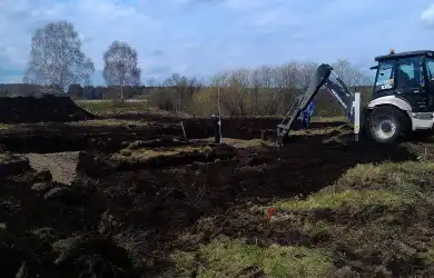 Устройство ленточного фундамента Поросино